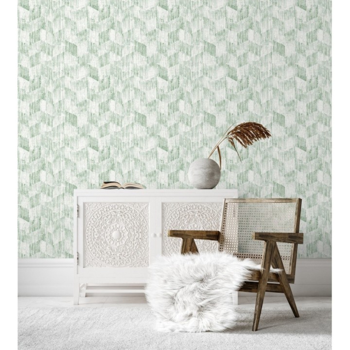 Papel pintado geométrico de trazos de pintura  - Lexen 681416