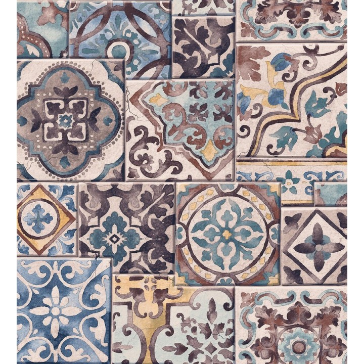 Papel pintado azulejos sevillanos Shabby Chic - Provenza 121259
