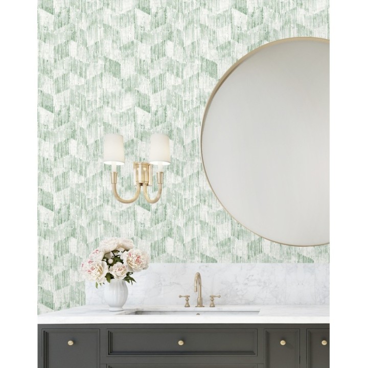 Papel pintado geométrico de trazos de pintura  - Lexen 681416