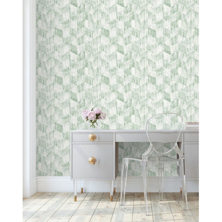 Papel pintado geométrico de trazos de pintura  - Lexen 681416