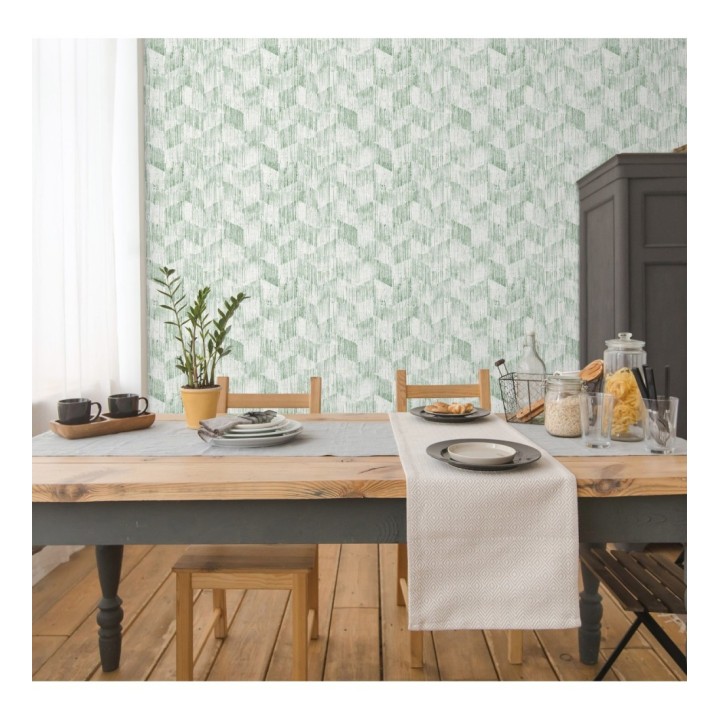 Papel pintado geométrico de trazos de pintura  - Lexen 681416