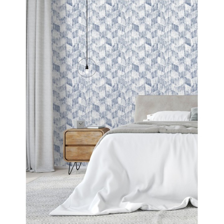 Papel pintado geométrico de trazos de pintura - Lexen 681417