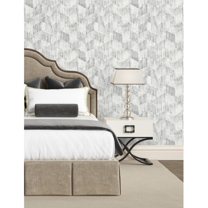 Papel pintado geométrico de trazos de pintura - Lexen 681418