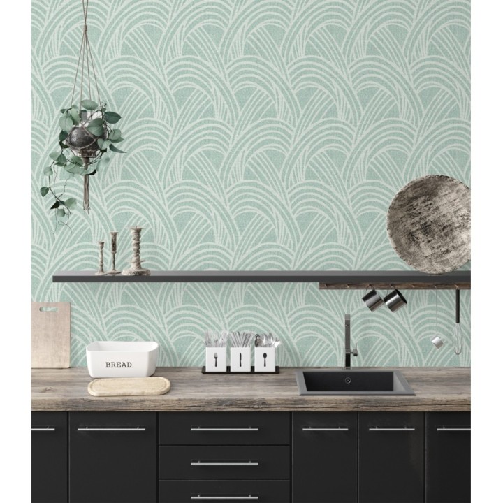 Papel pintado de arcos entrelazados - Sunland 681420