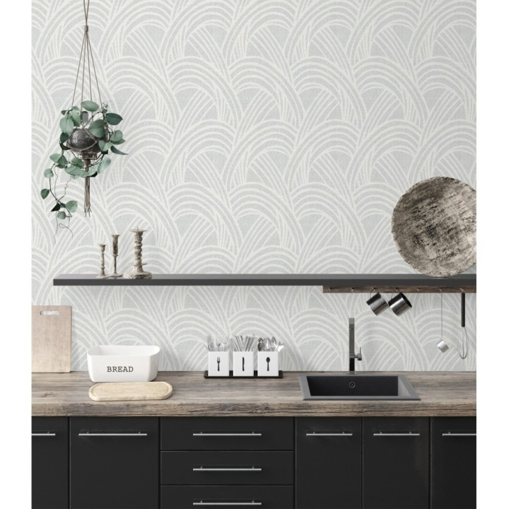 Papel pintado de arcos entrelazados - Sunland 681421