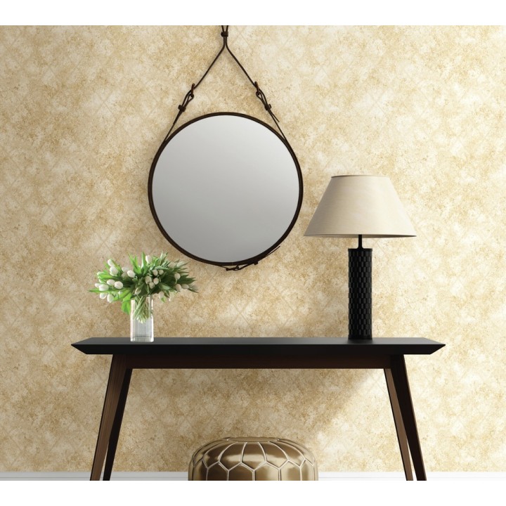 Papel pintado rombos imitación espejo envejecido - Montmar 121265