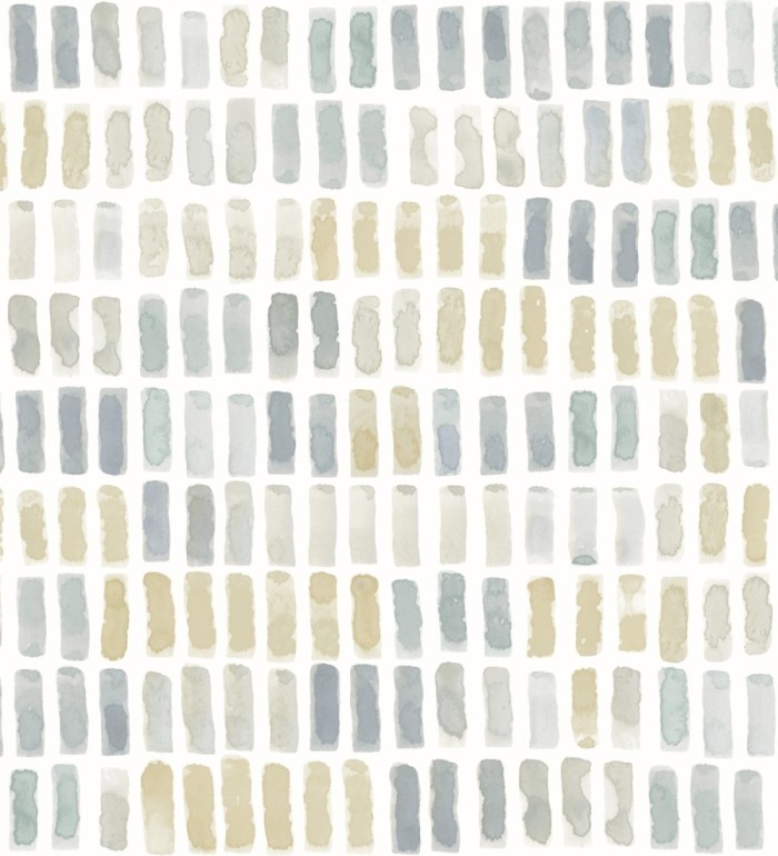 Papel pintado acuarelas de color efecto pequeño azulejos de paves - Neville 681423