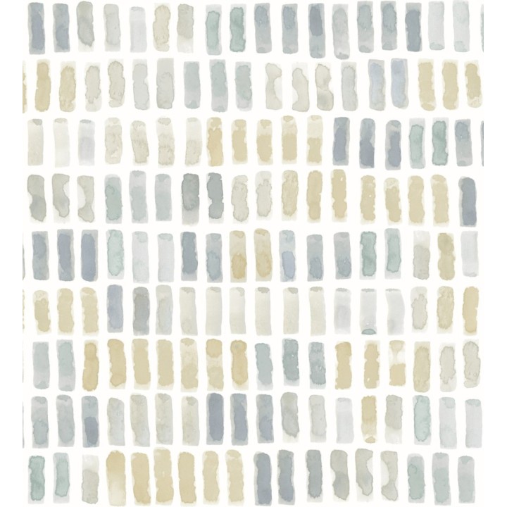 Papel pintado acuarelas de color efecto pequeño azulejos de paves - Neville 681423