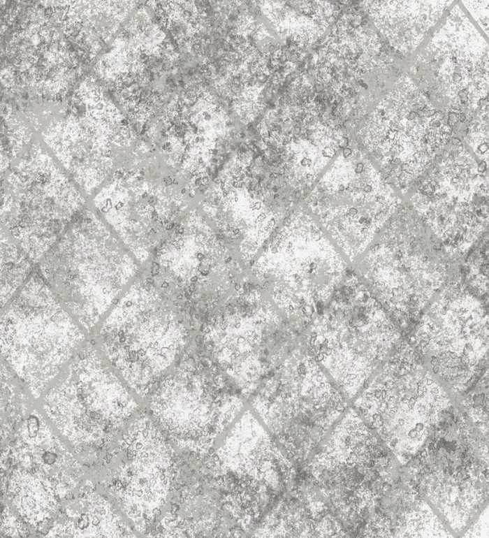 Papel pintado rombos imitación espejo envejecido - Montmar 121266