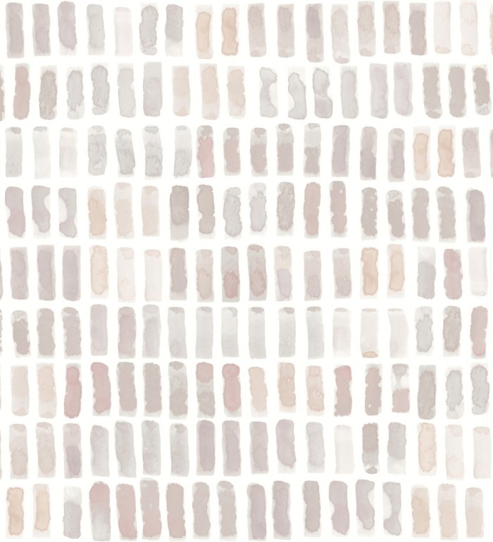 Papel pintado acuarelas de color efecto pequeño azulejos de paves - Neville 681424