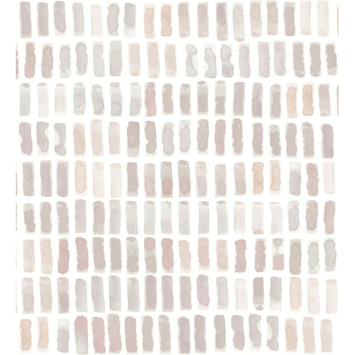 Papel pintado acuarelas de color efecto pequeño azulejos de paves - Neville 681424