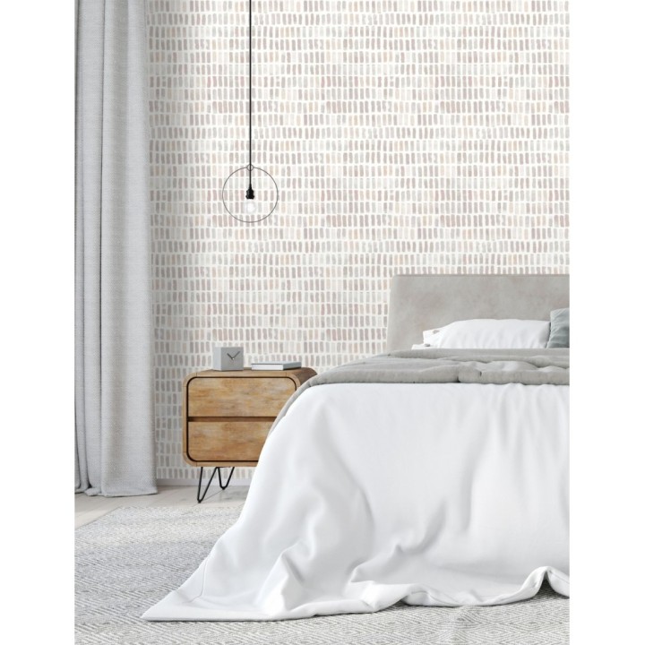 Papel pintado acuarelas de color efecto pequeño azulejos de paves - Neville 681424