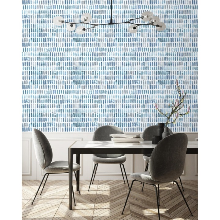 Papel pintado acuarelas de color efecto pequeño azulejos de paves - Neville 681425
