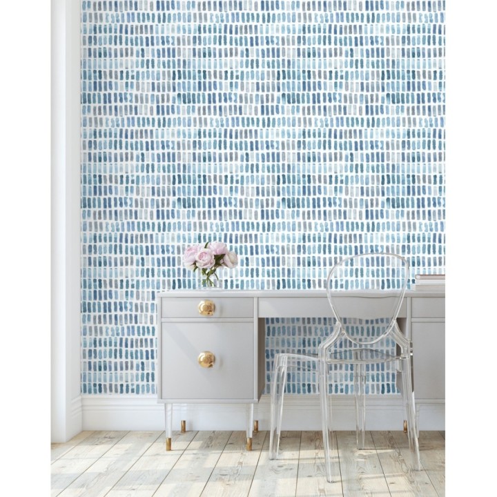 Papel pintado acuarelas de color efecto pequeño azulejos de paves - Neville 681425