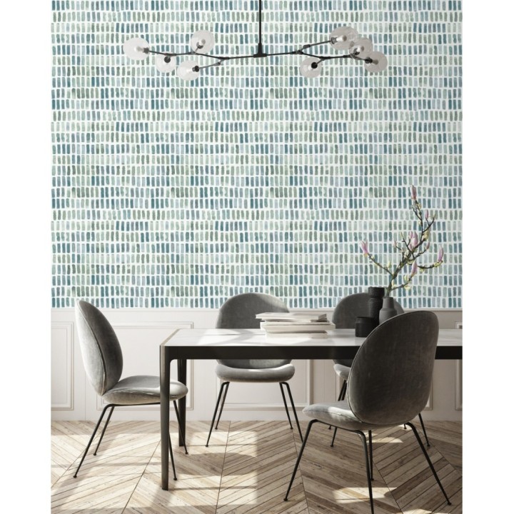 Papel pintado acuarelas de color efecto pequeño azulejos de paves - Neville 681426
