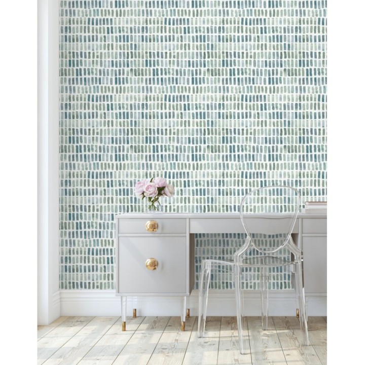 Papel pintado acuarelas de color efecto pequeño azulejos de paves - Neville 681426