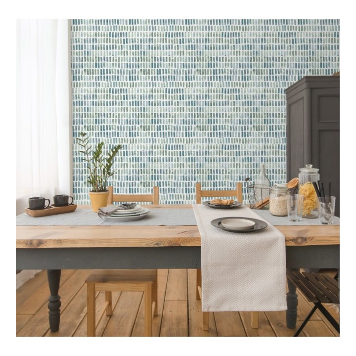 Papel pintado acuarelas de color efecto pequeño azulejos de paves - Neville 681426