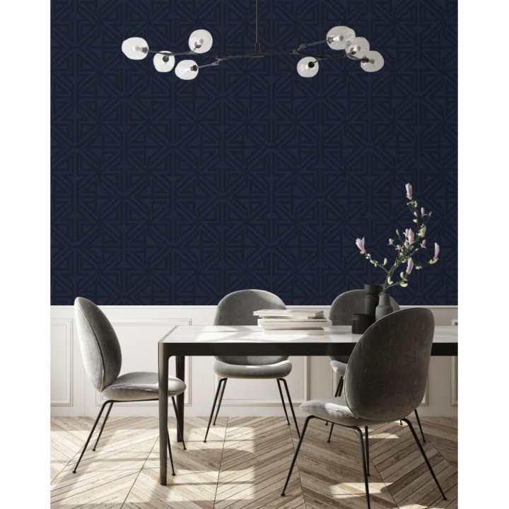 Papel pintado geométrico con estilo Art Decó - Maxwell 681427