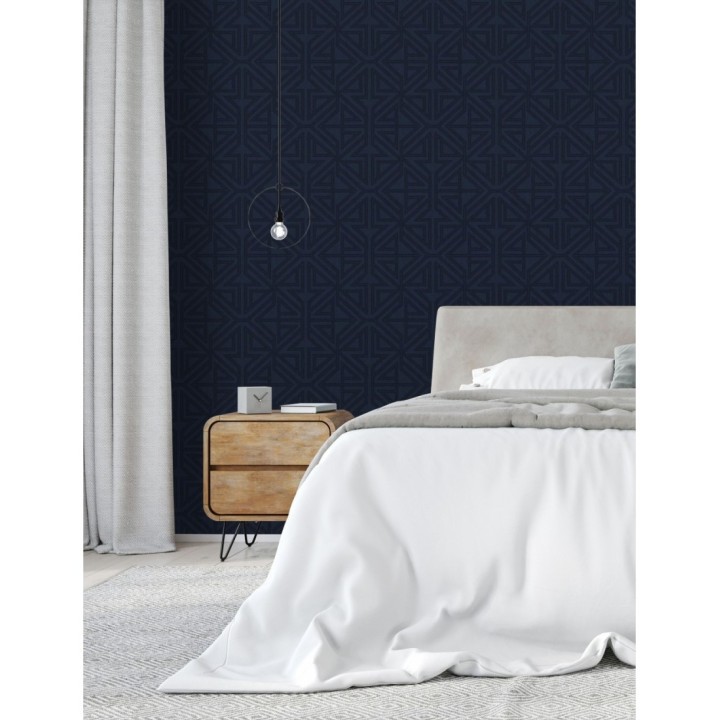 Papel pintado geométrico con estilo Art Decó - Maxwell 681427