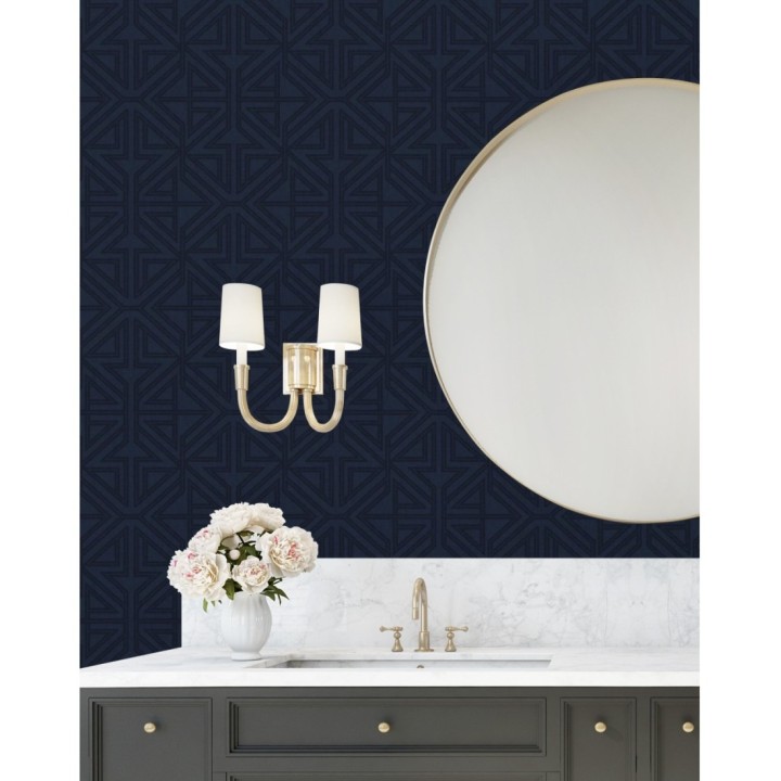 Papel pintado geométrico con estilo Art Decó - Maxwell 681427