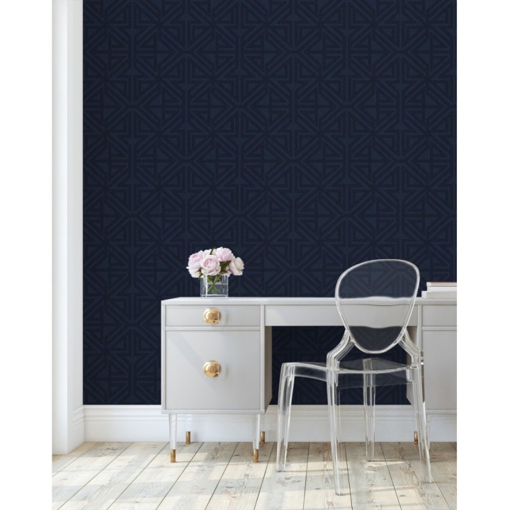 Papel pintado geométrico con estilo Art Decó - Maxwell 681427