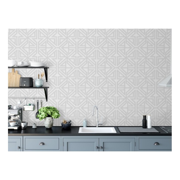 Papel pintado geométrico con estilo Art Decó - Maxwell 681428