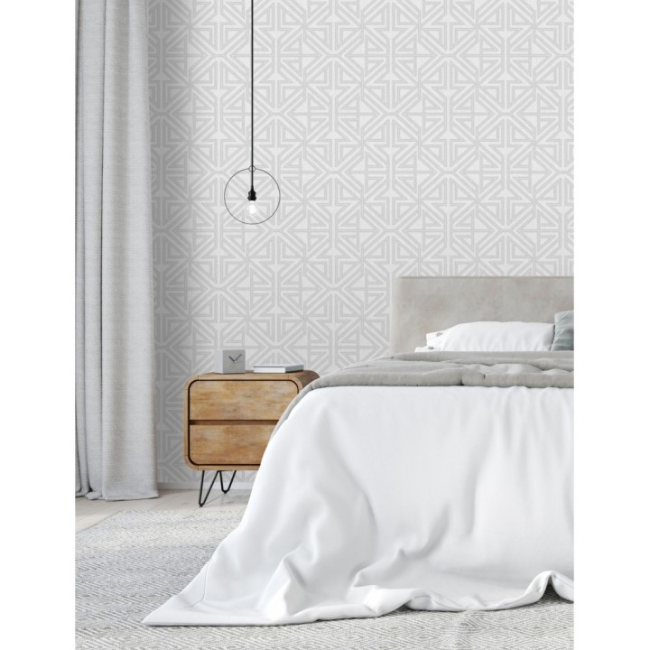 Papel pintado geométrico con estilo Art Decó - Maxwell 681428