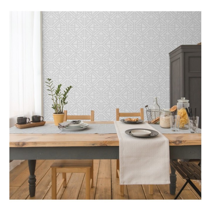 Papel pintado geométrico con estilo Art Decó - Maxwell 681428