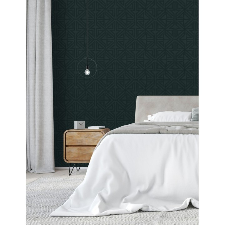 Papel pintado geométrico con estilo Art Decó - Maxwell 681429
