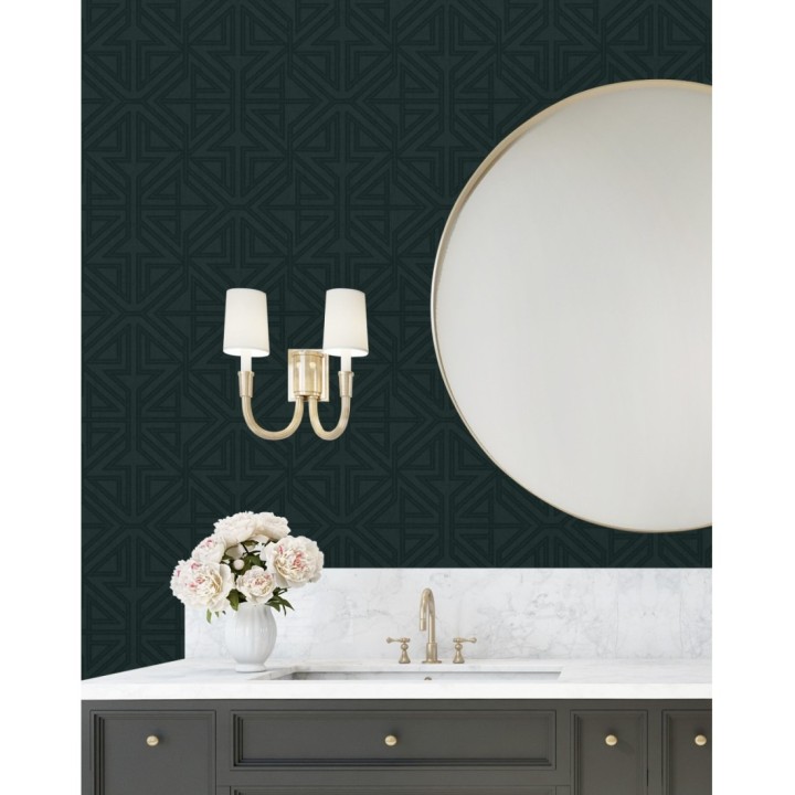 Papel pintado geométrico con estilo Art Decó - Maxwell 681429