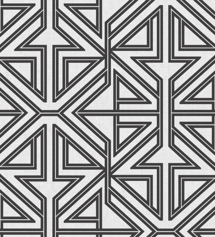 Papel pintado geométrico con estilo Art Decó - Maxwell 681431