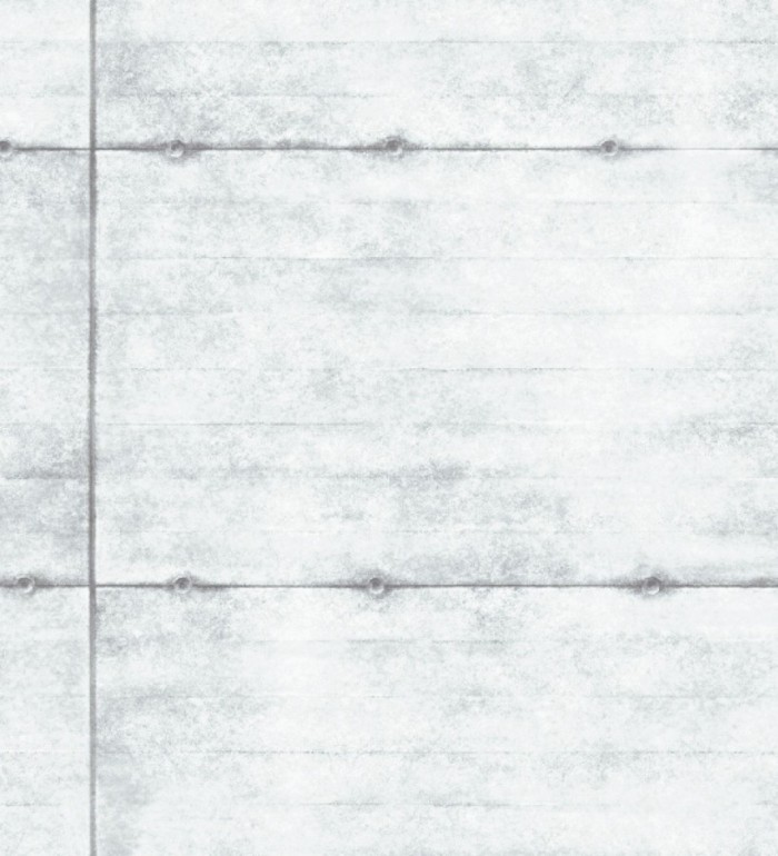 Papel pintado imitación hormigón blanco - Alden 121270