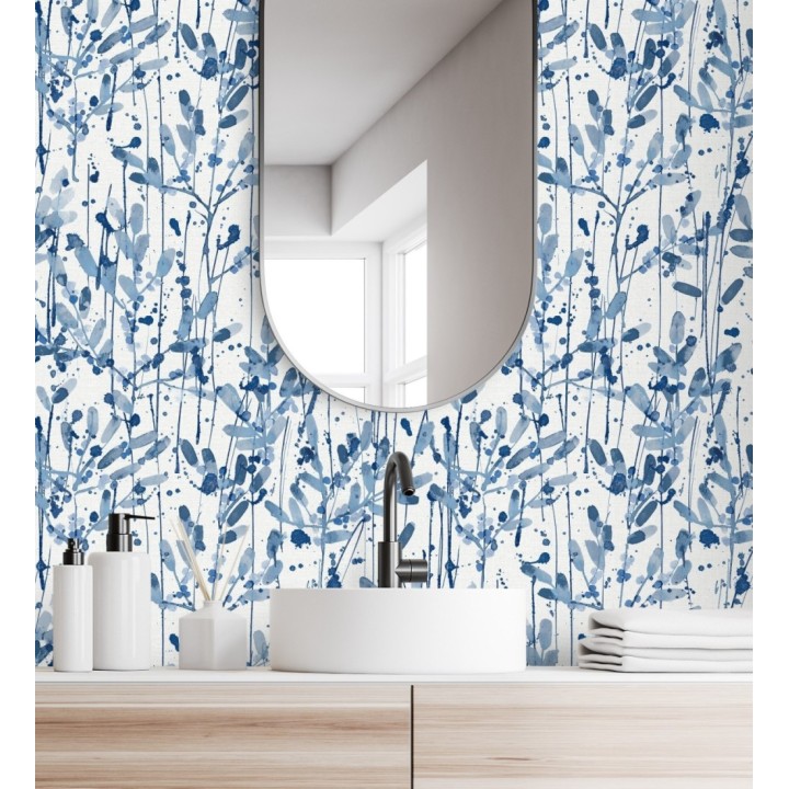 Papel pintado moderno de hojas artísticas - Amy Leaf 681437