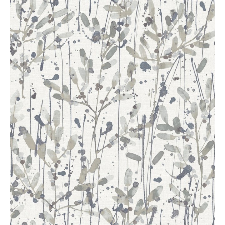 Papel pintado moderno de hojas artísticas - Amy Leaf 681438