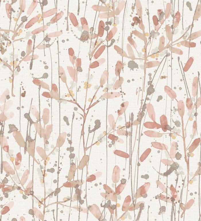 Papel pintado moderno de hojas artísticas - Amy Leaf 681439