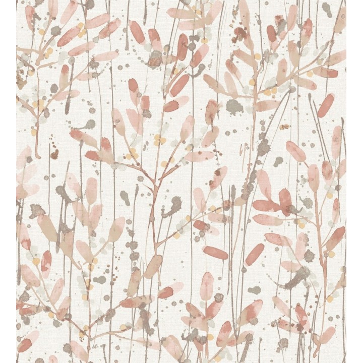 Papel pintado moderno de hojas artísticas - Amy Leaf 681439