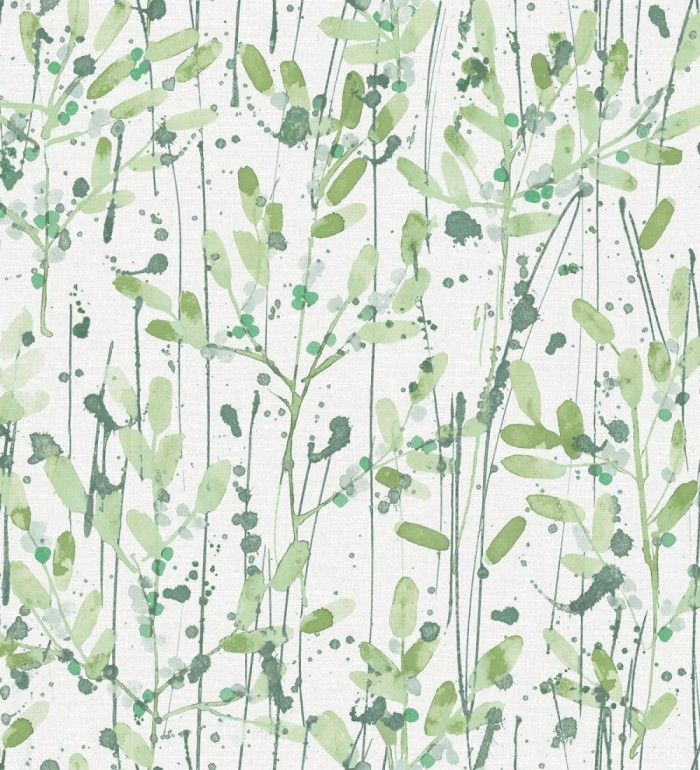 Papel pintado moderno de hojas artísticas - Amy Leaf 681441