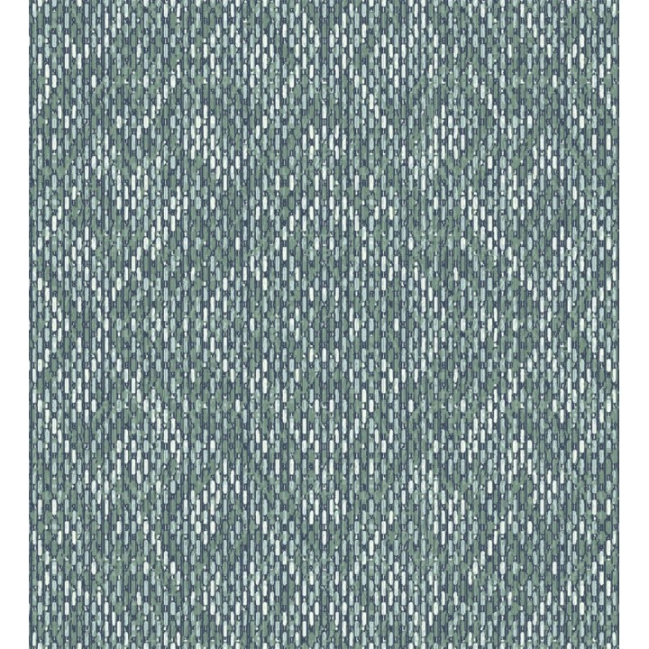 Papel pintado damasco geométrico efecto trama textil - Bixby 681443