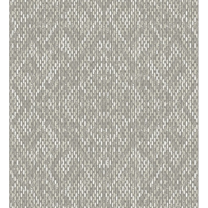 Papel pintado damasco geométrico efecto trama textil - Bixby 681445