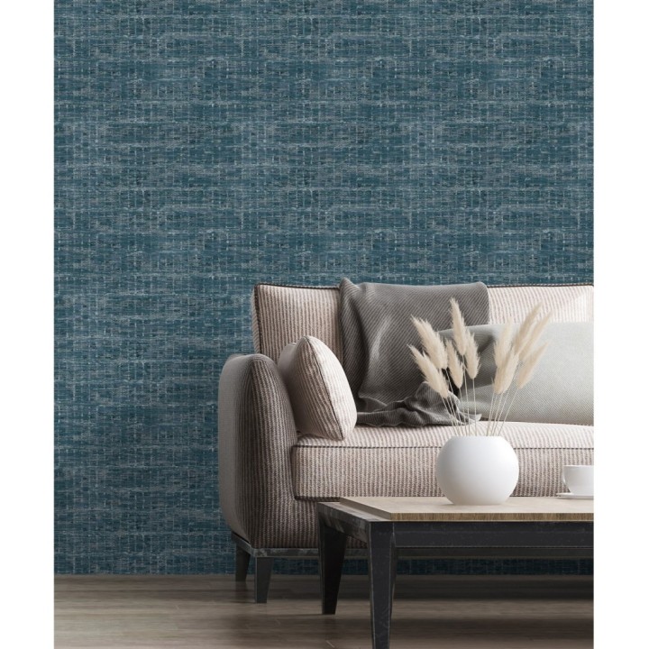 Papel pintado efecto fibra textil jaspeada - Hewitt 681450