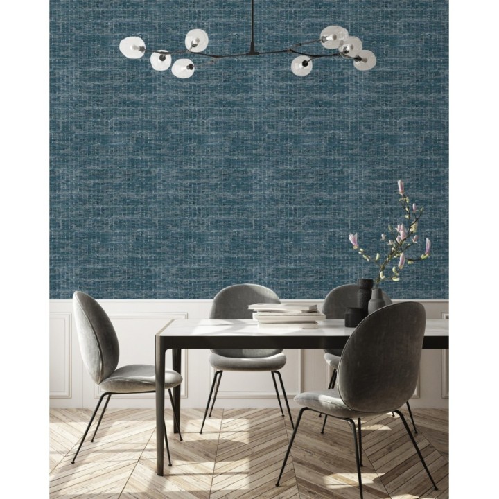 Papel pintado efecto fibra textil jaspeada - Hewitt 681450