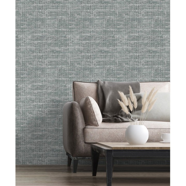 Papel pintado efecto fibra textil jaspeada - Hewitt 681451