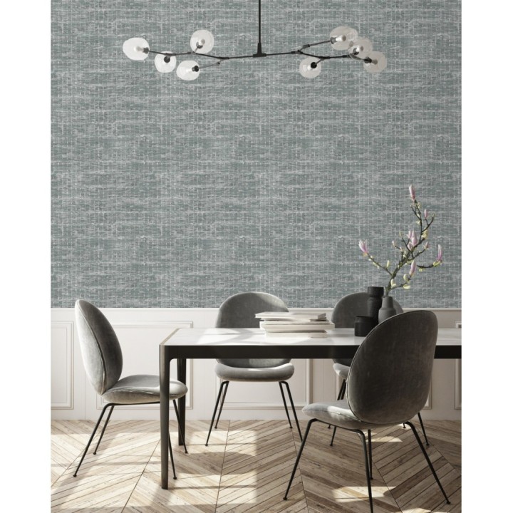 Papel pintado efecto fibra textil jaspeada - Hewitt 681451