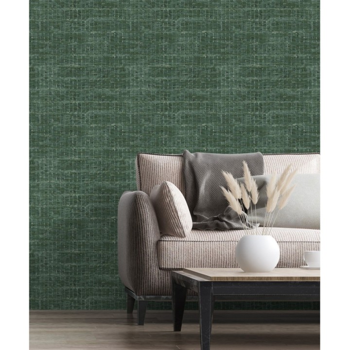 Papel pintado efecto fibra textil jaspeada - Hewitt 681452