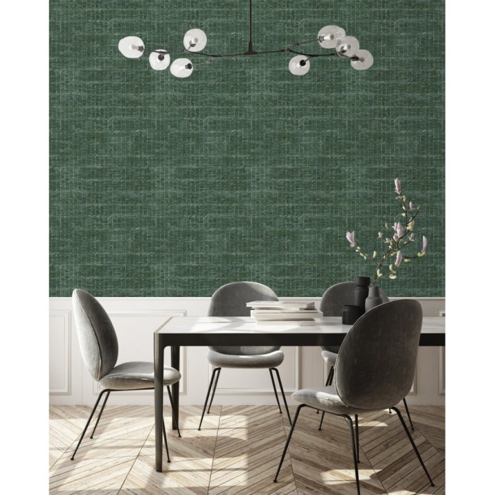 Papel pintado efecto fibra textil jaspeada - Hewitt 681452