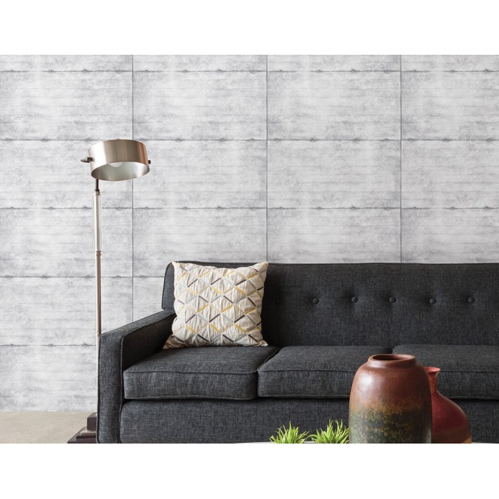 Papel pintado imitación hormigón gris claro - Alden 121280