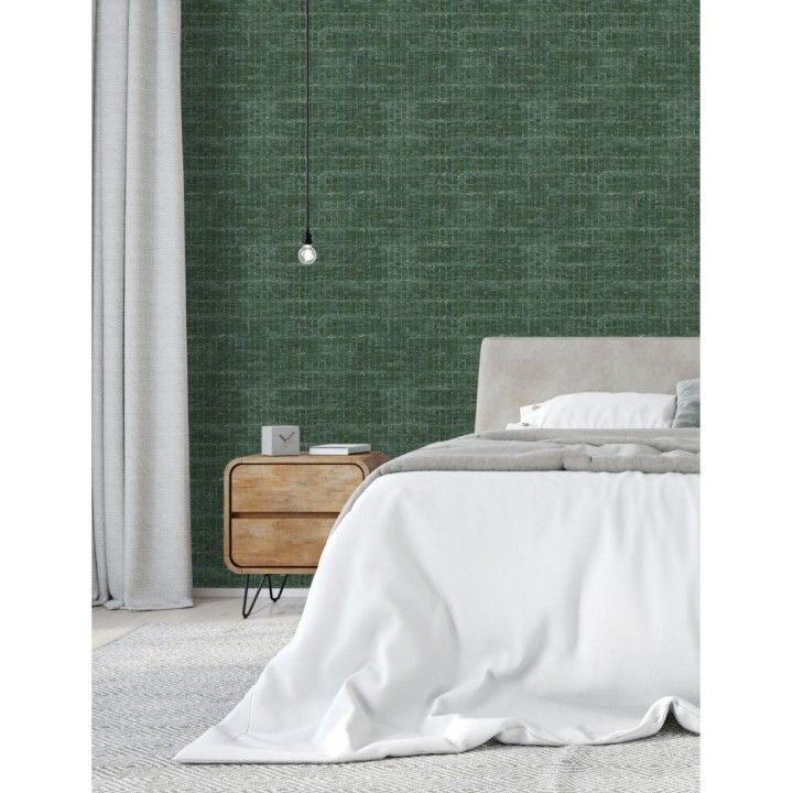 Papel pintado efecto fibra textil jaspeada - Hewitt 681452