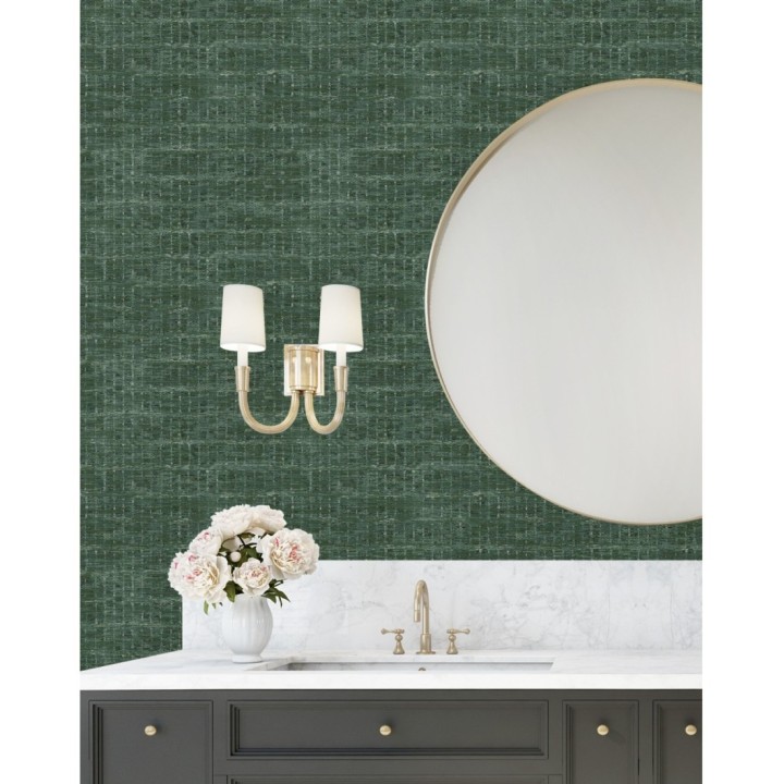 Papel pintado efecto fibra textil jaspeada - Hewitt 681452