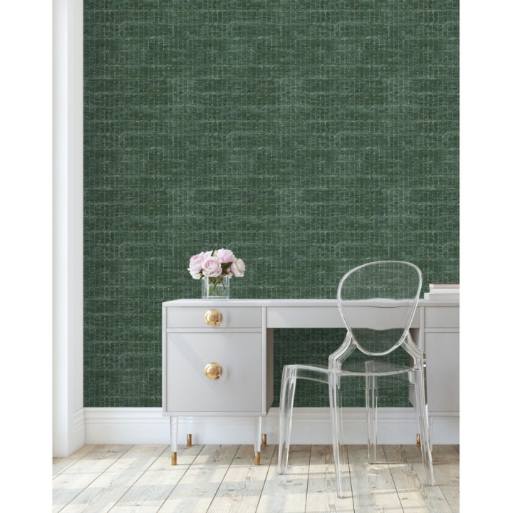 Papel pintado efecto fibra textil jaspeada - Hewitt 681452