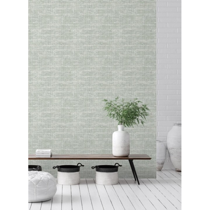 Papel pintado efecto fibra textil jaspeada - Hewitt 681453